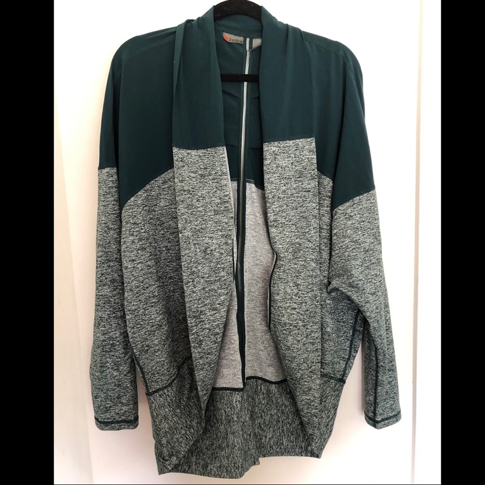 Zella Activewear Green Cocoon-style Jacket - XS